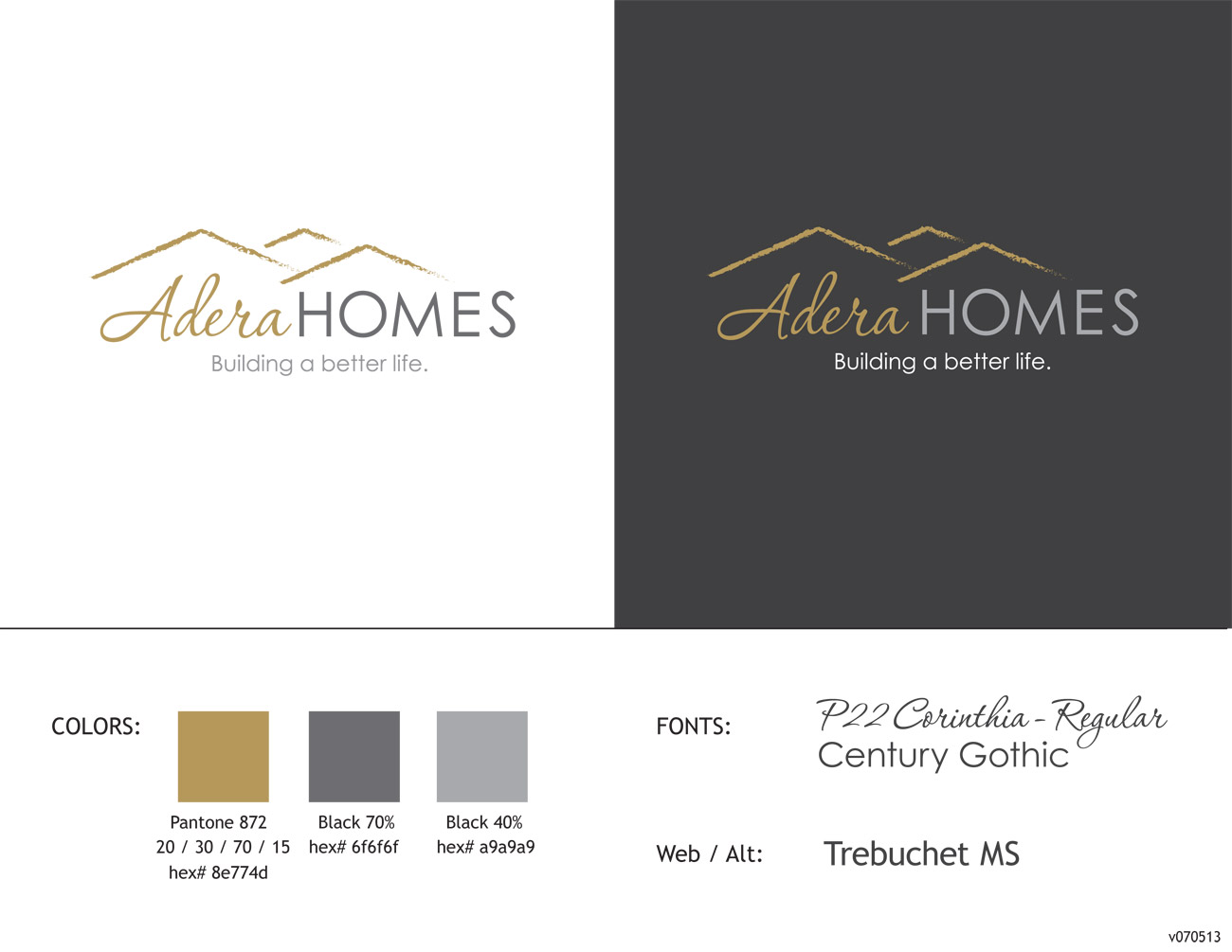 AderaHomes brand guidelines