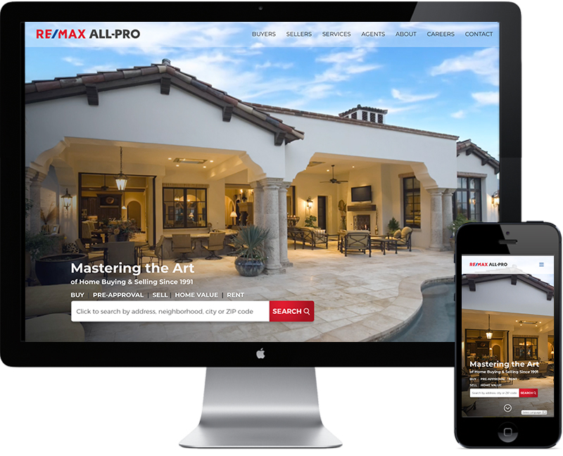 RE/MAX All-Pro Webpage