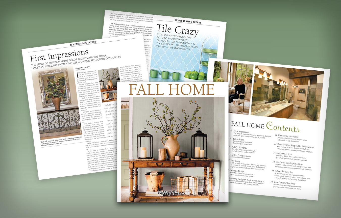 Fall Home Page Layouts